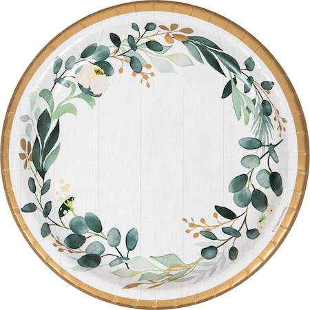 Creative Converting Eucalyptus Banquet Plates, 10", 96PK 346142